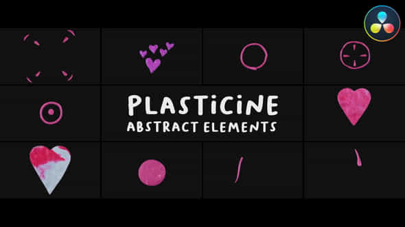 Plasticine Abstract Elements Davinci Resolve - VideoHive 52681881