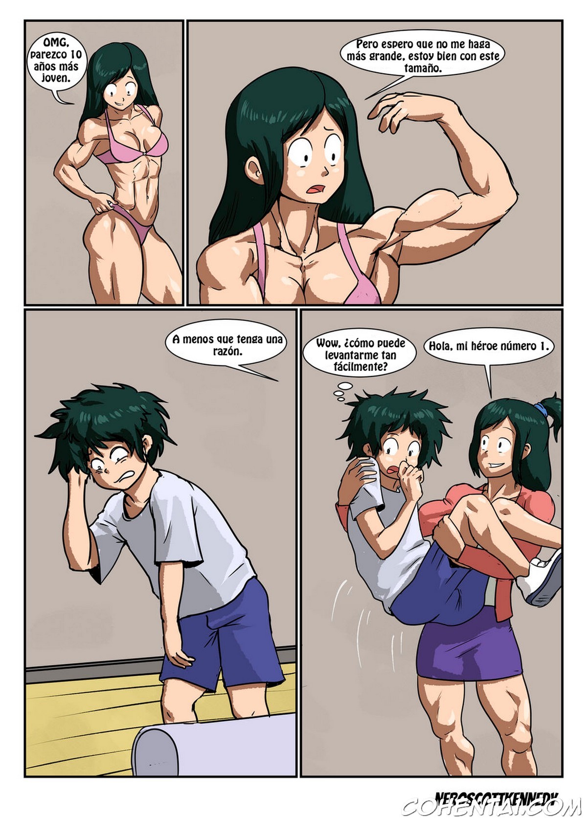 Strong mom (Boku no Hero Academia) xxx comics manga porno doujin hentai español sexo 