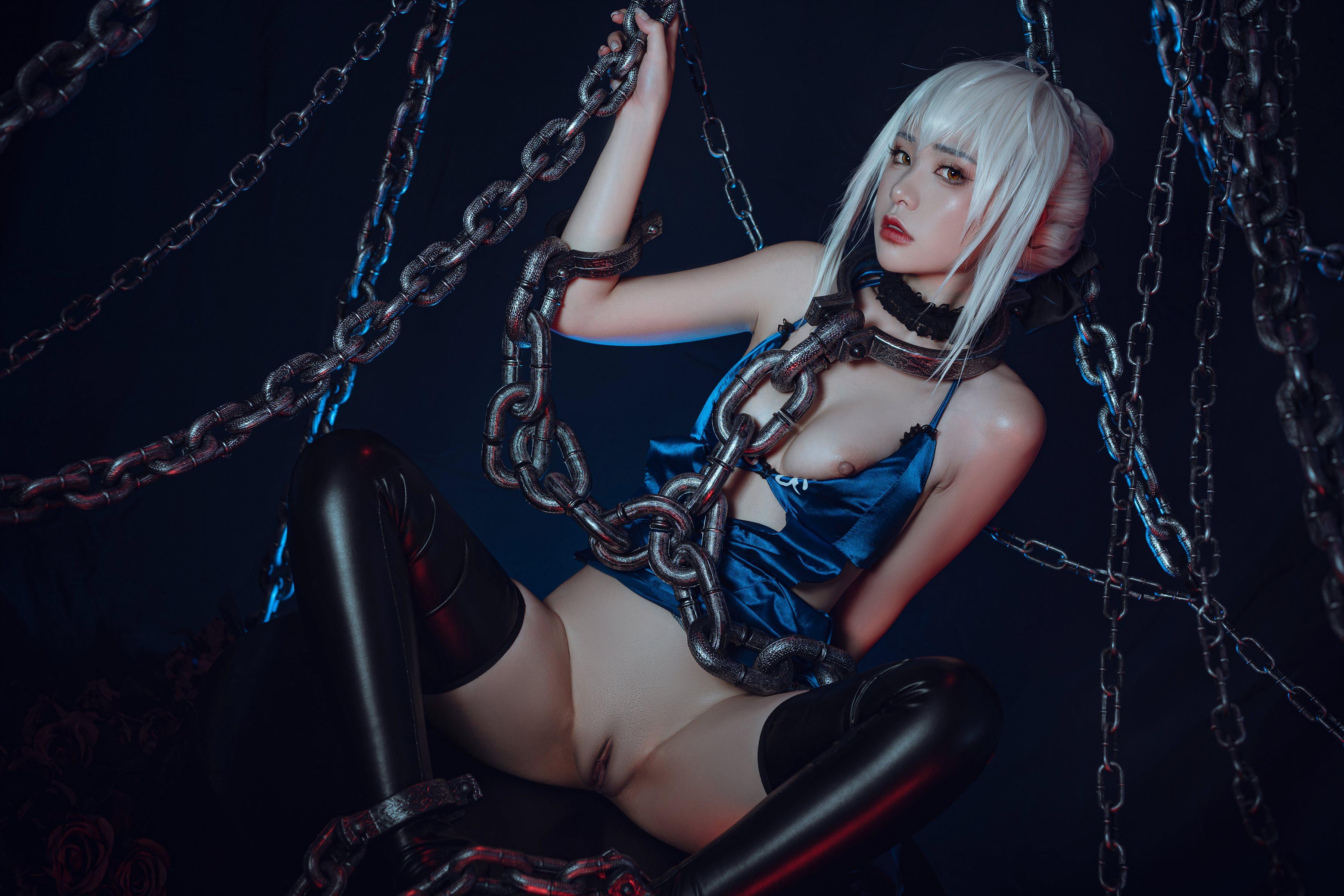爆机少女喵小吉 Nekokoyoshi - 七月 Fate stay night 黑呆 - Saber Alter(74)