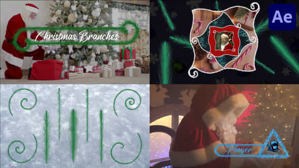 Christmas Branches And - VideoHive 42292193