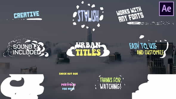 Cartoon Urban Titles | After - VideoHive 28430288