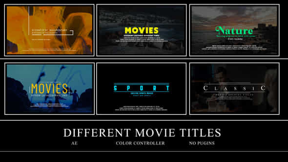 Different Movies Titles - VideoHive 50195019