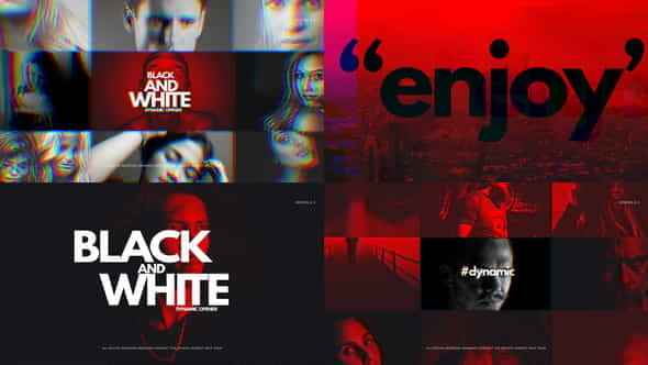 Black And White Dynamic Opener - VideoHive 23657157