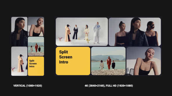 Split Screen Opener - VideoHive 57164960