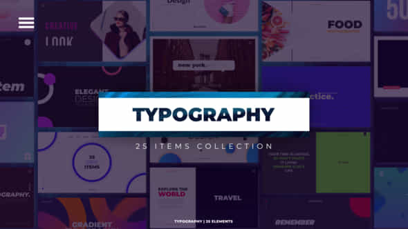 Typography Slides - VideoHive 40627108