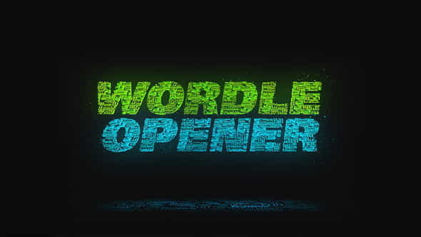 Wordle Opener - VideoHive 21008923