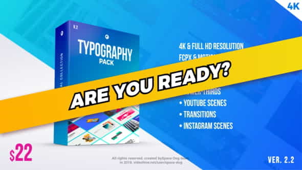 Typography Pack PRO | FCPX - VideoHive 21729093