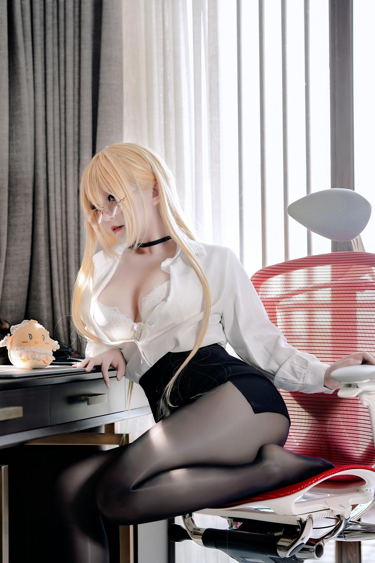 Cosplay 半半子Banbanko 碧蓝航线 怨仇OL(37)