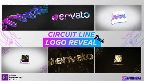 Circuit Line Logo - VideoHive 34773685