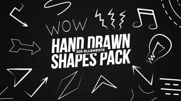 Hand Drawn Shape Pack Premiere Pro - VideoHive 50621516