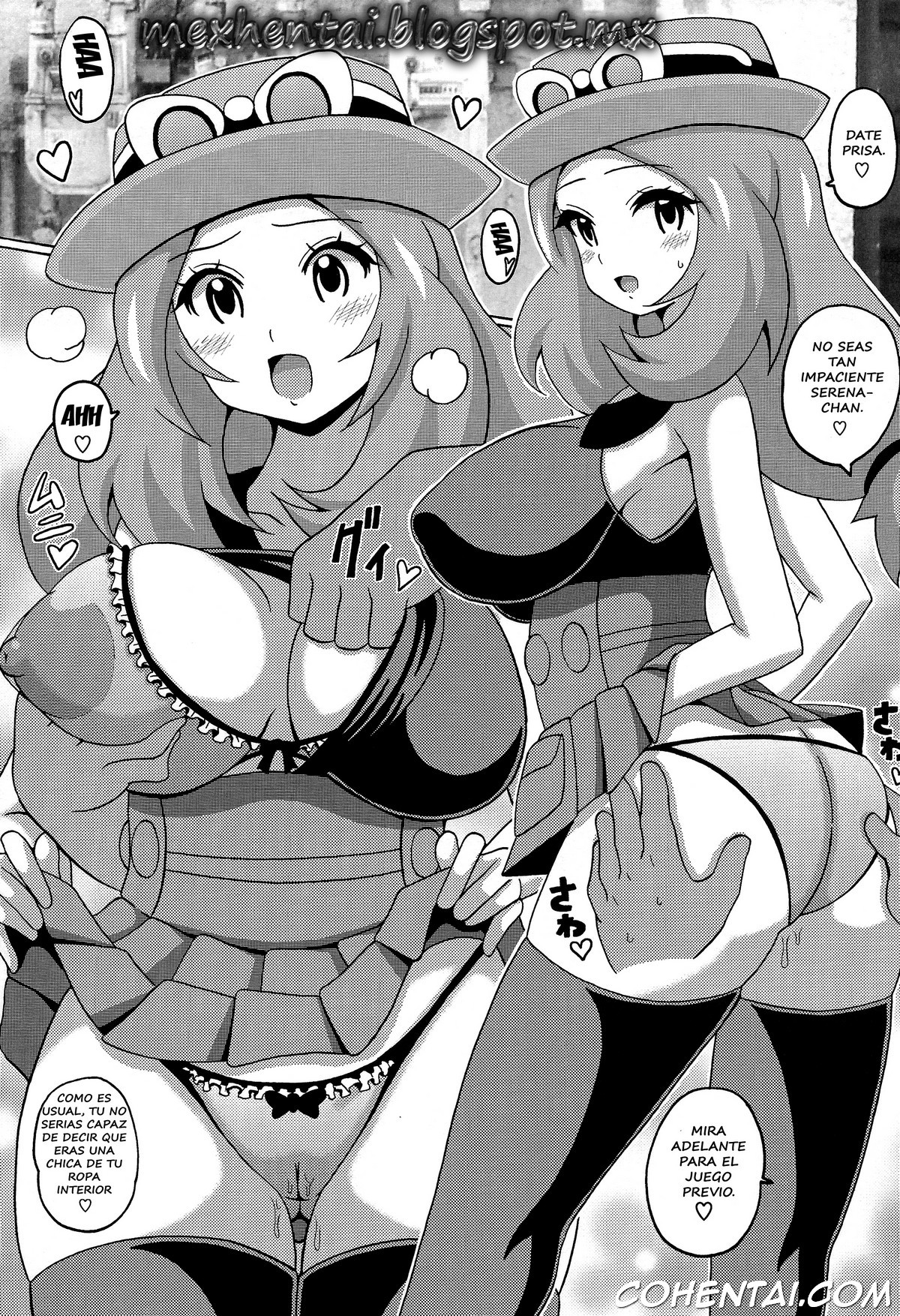 Sanatore (Pokémon) xxx comics manga porno doujin hentai español sexo Dawn Pokémon Serena Shauna