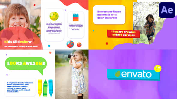 Kids Colorful Slideshow - VideoHive 43857009