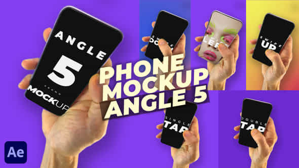 Phone Mockup Pack Angle 5 - VideoHive 52031626