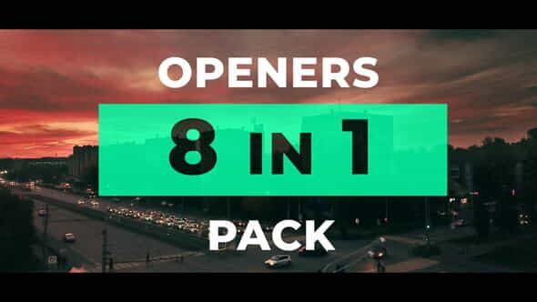 8 Modern Openers Pack - VideoHive 24075166