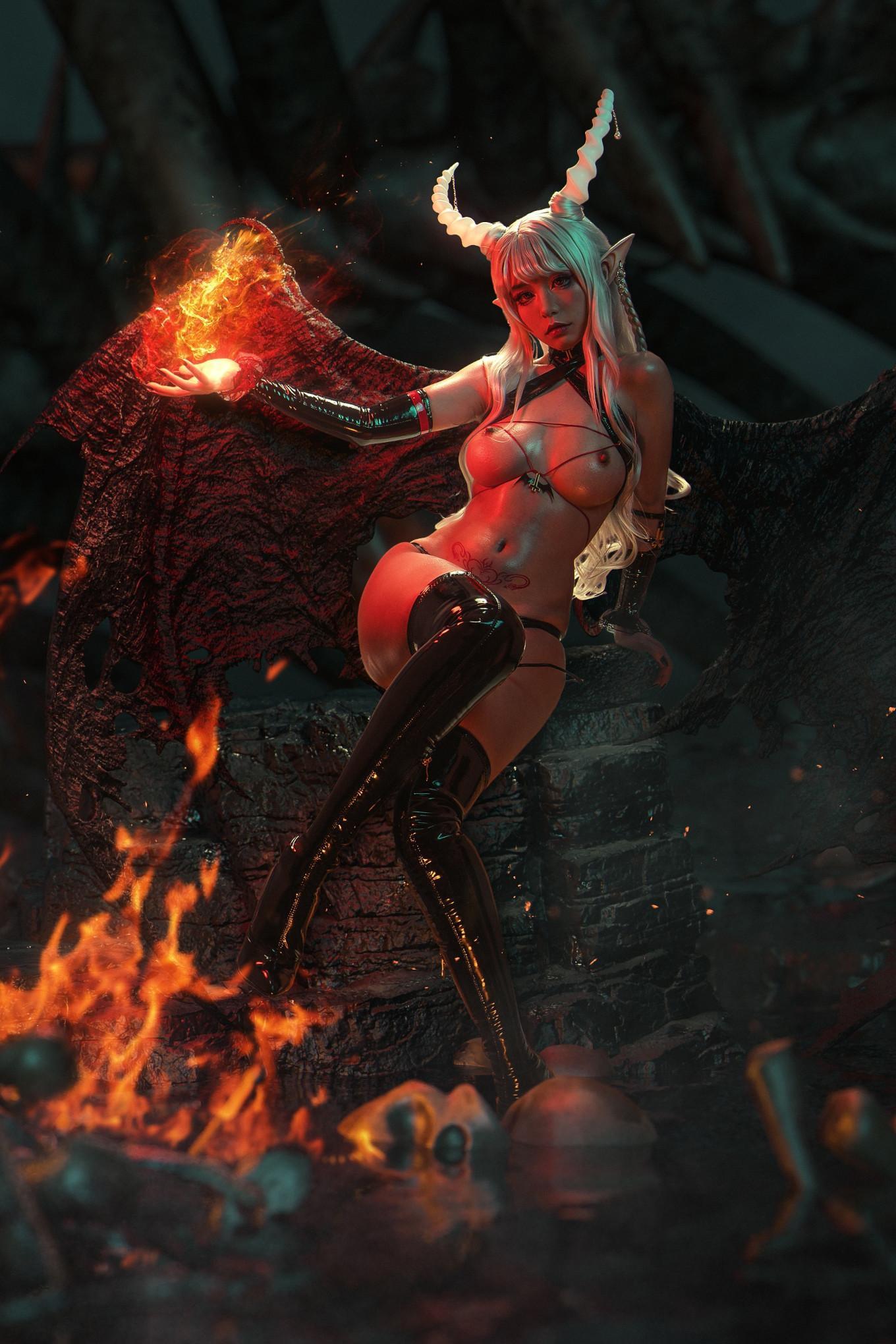 Nekokoyoshi 爆机少女喵小吉, 写真集 Eternal Succubus(1)