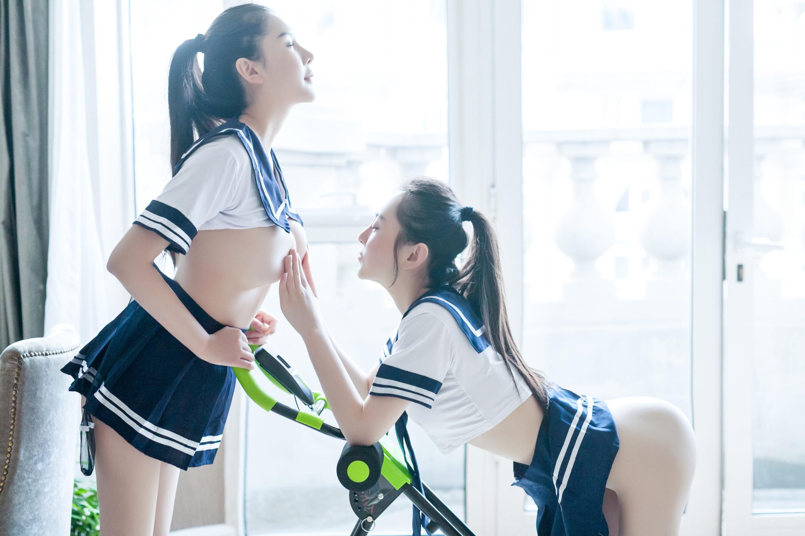 国模人体 李丽莎&顾欣怡《姐妹》(18)