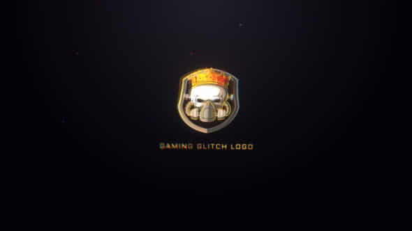 Gaming Glitch Logo - VideoHive 38973929