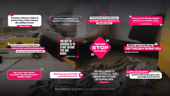 Modernist Quotes After Effects - VideoHive 55042909