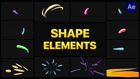 Shape Elements Pack | After - VideoHive 34603420
