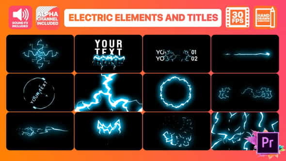 Cartoon Electricity And Titles | - VideoHive 24429478