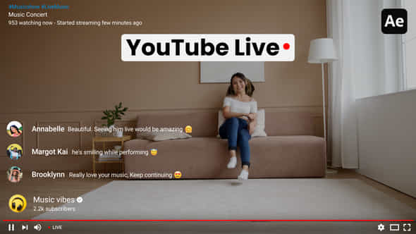 Youtube Live - VideoHive 54018370