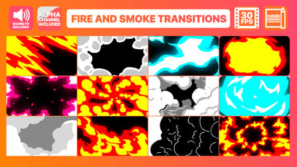 Fire And Smoke - VideoHive 23192644