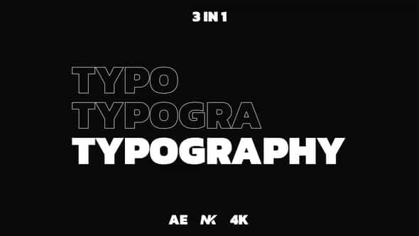Typography - VideoHive 39432073