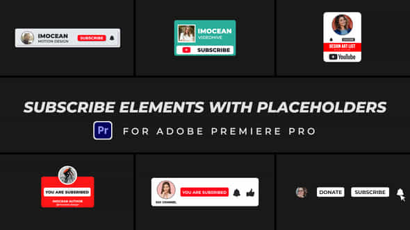 Subscribe Elements with - VideoHive 48068094