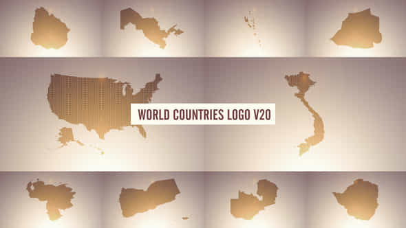 World Countries Logo - VideoHive 39014758