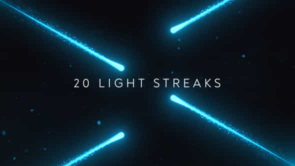 20 Light Streaksbackground - VideoHive 53875693