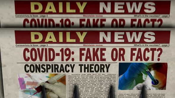 Covid-19 pandemic news fake or - VideoHive 33721501