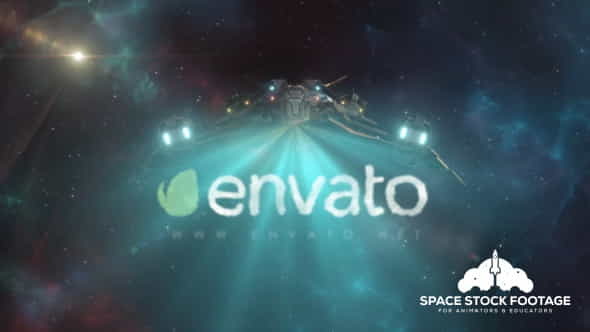 Spaceship Logo Reveal 2 - VideoHive 12537375