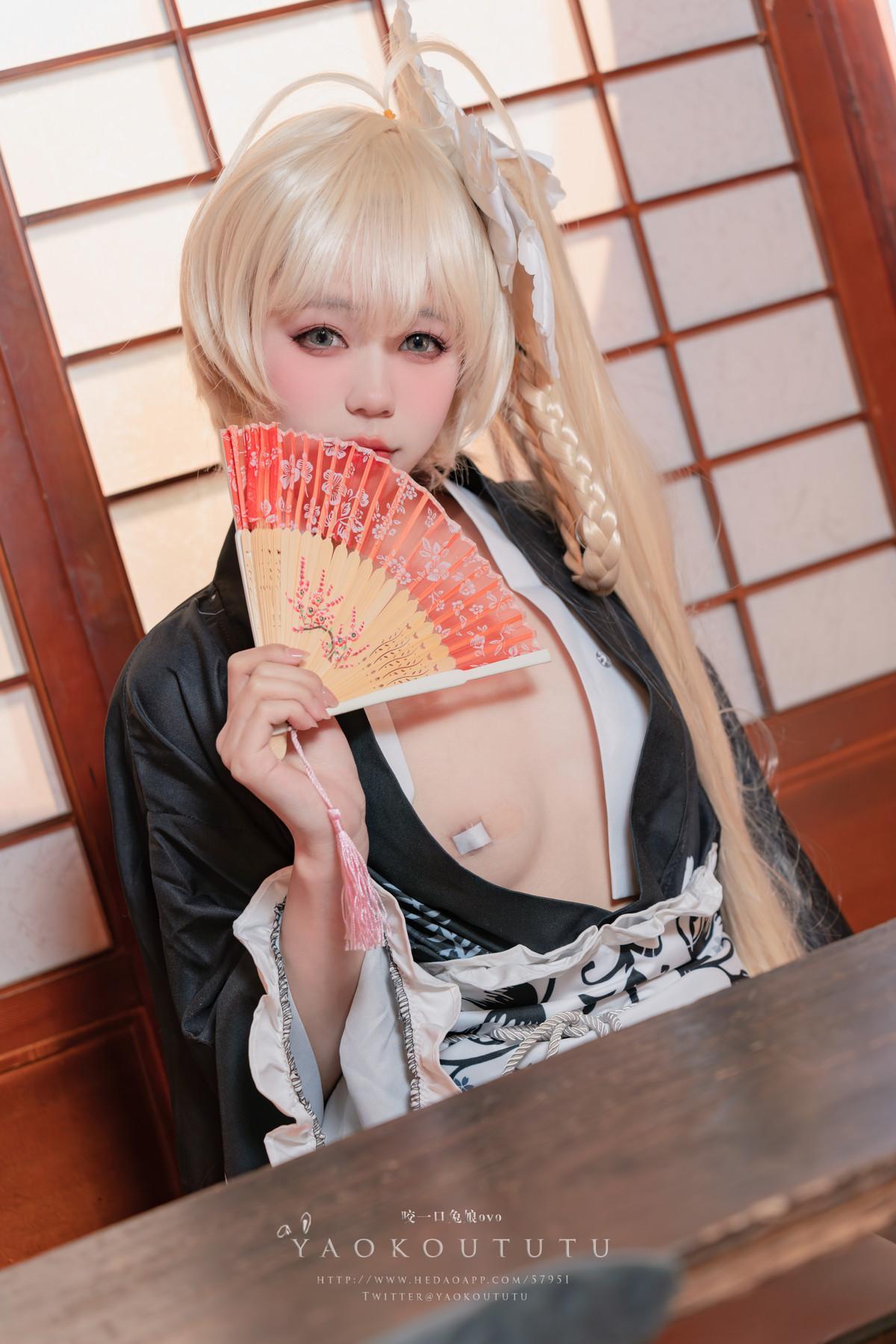 Cosplay 黏黏团子兔 六月T3专属特典 『穹妹浴衣』(22)