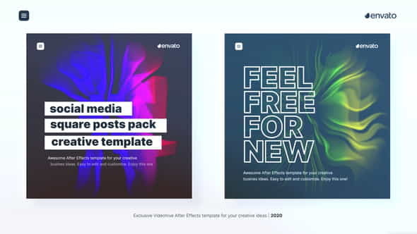 Social Media Posts Pack #free-download-2 - VideoHive 29899974
