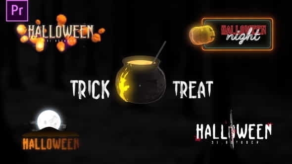 Halloween Scary Titles - VideoHive 34094338