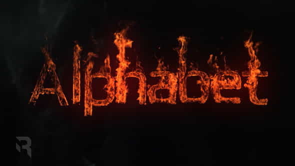 Epic Fire Alphabet - VideoHive 37533548