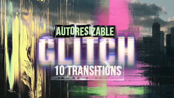 Glitch Transitions - VideoHive 55990848