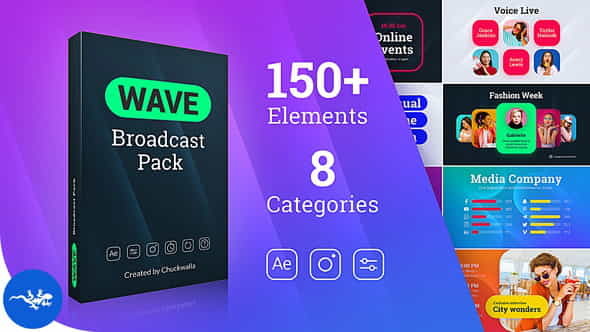 Wave | Broadcast Pack - VideoHive 31813419