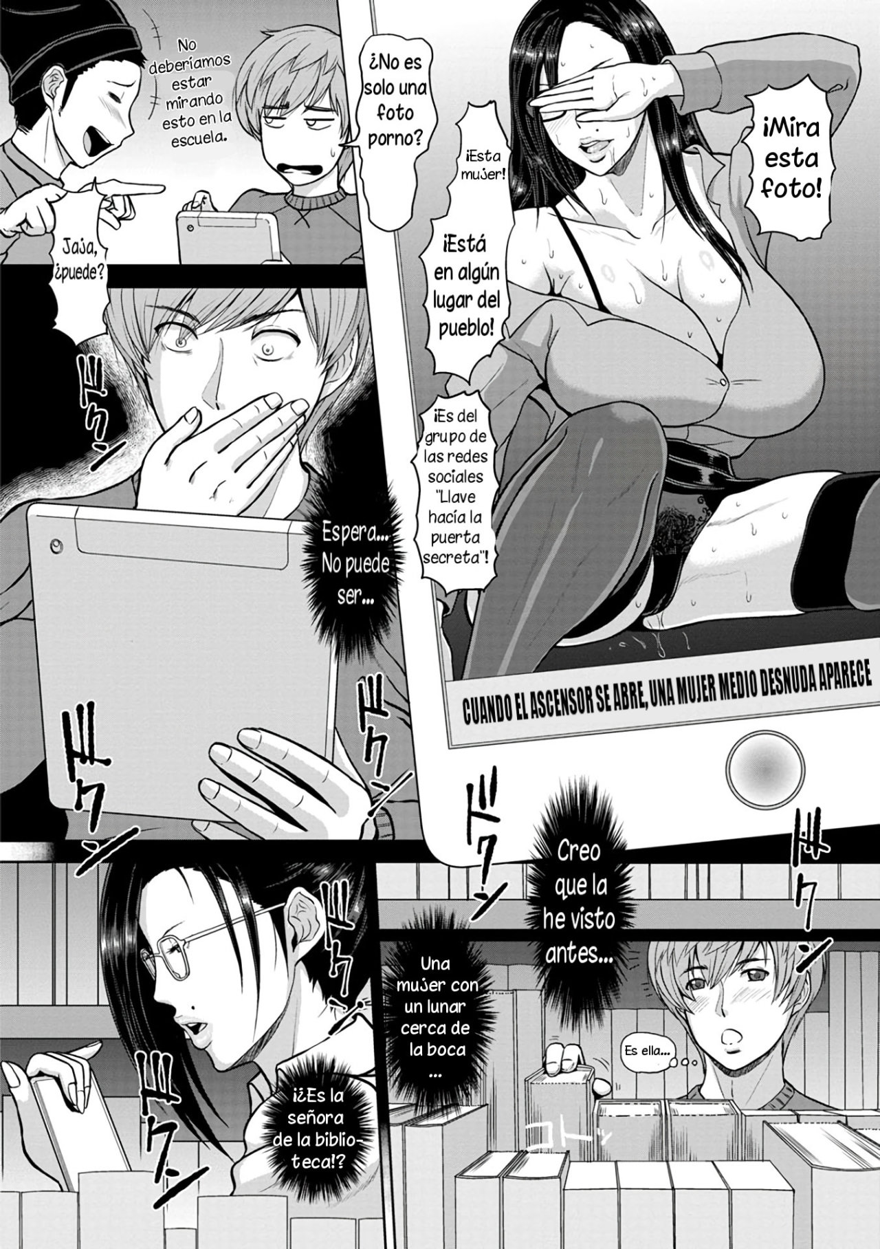 La Pervertida Mujer Madura de la Biblioteca (Mesujiru Shibori Nama!) - 3