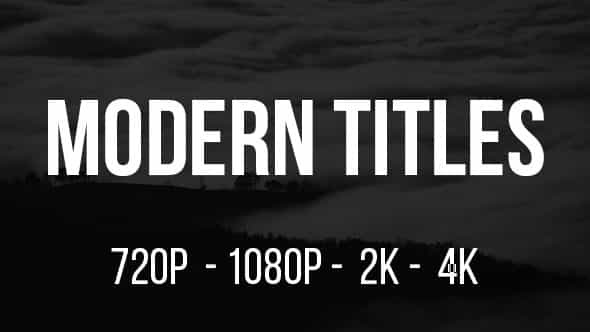 Modern Titles - VideoHive 15818997