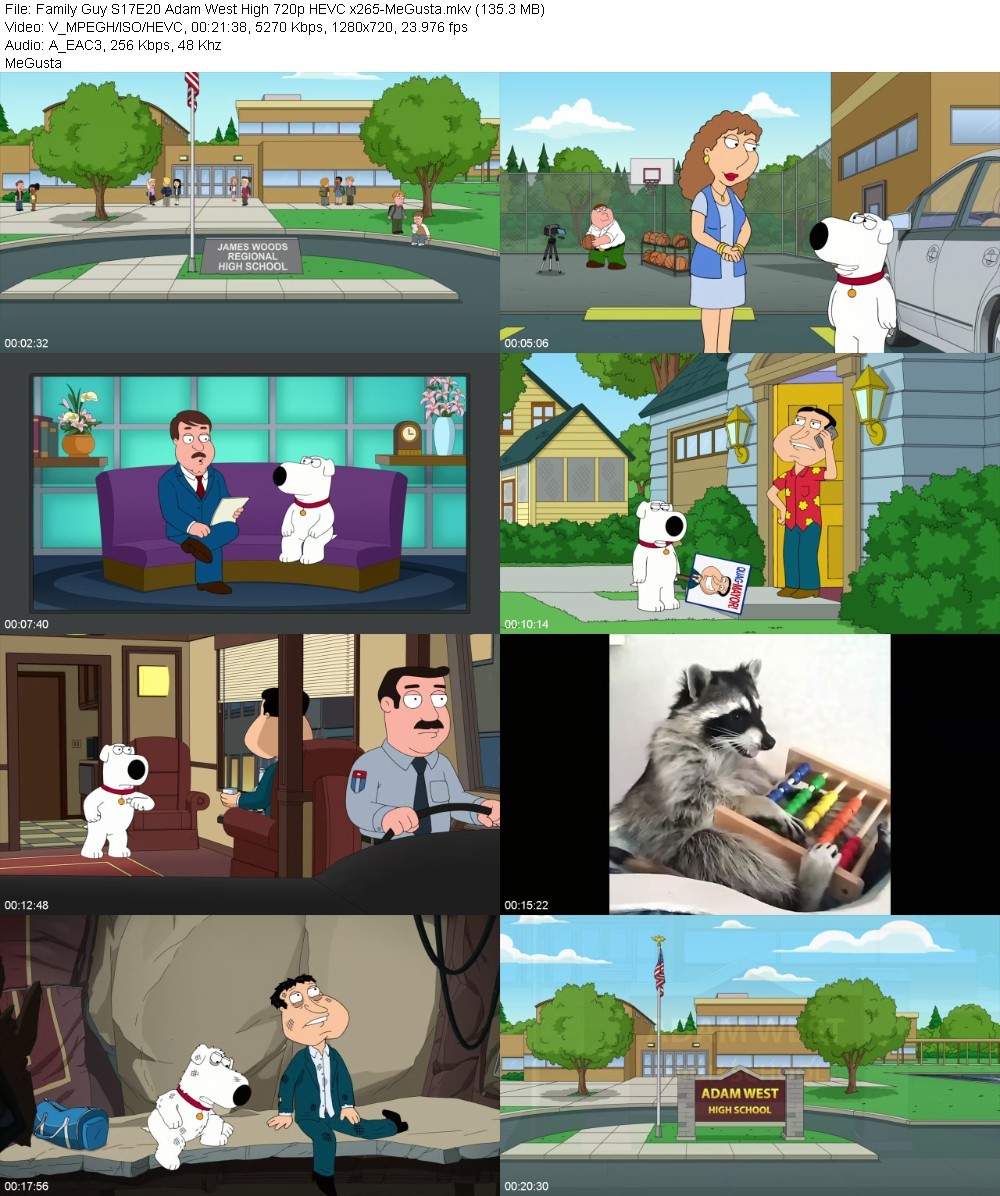 Family Guy S17E20 Adam West High 720p HEVC x265-MeGusta