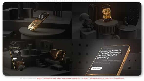 Golden Black App - VideoHive 36646927