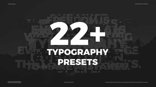 Typography Presets - Animated Typography - VideoHive 34562509