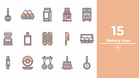 Bakery Icon Premiere Pro - VideoHive 50254609