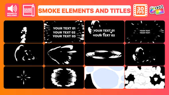 2D Smoke Elements - VideoHive 38429341