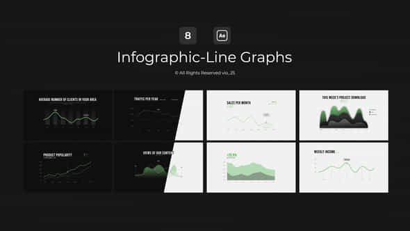 Infographic Line Graphs Ae - VideoHive 48858219