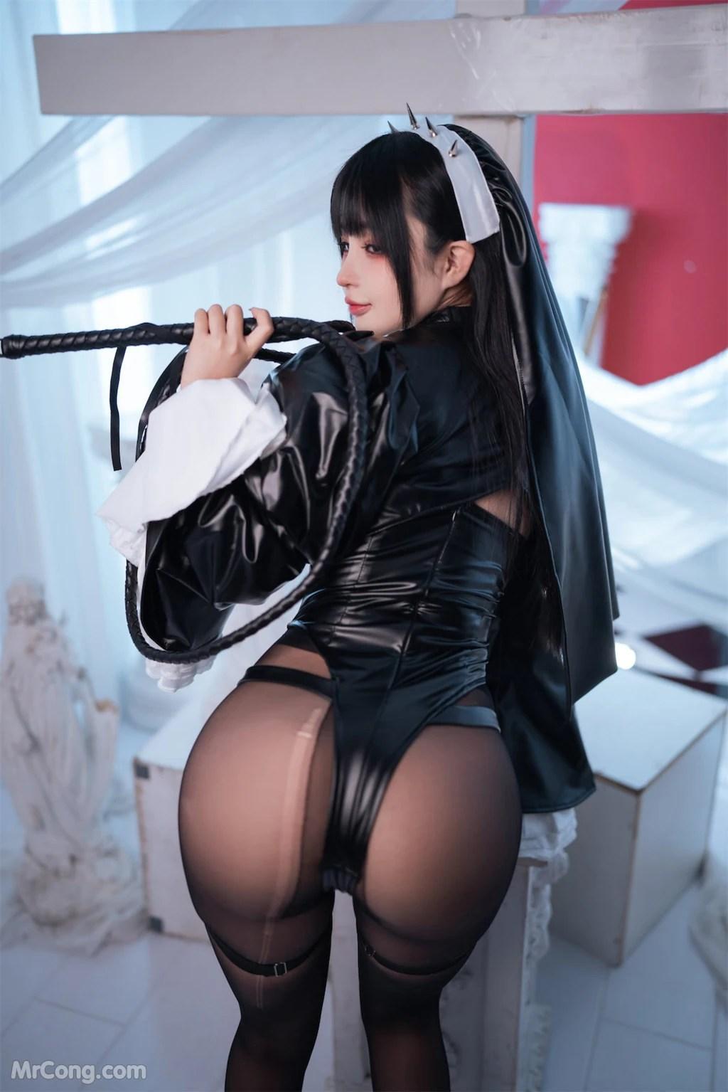 Coser@桜井宁宁 Vol.076: 皮衣修女 (60 photos)(45)