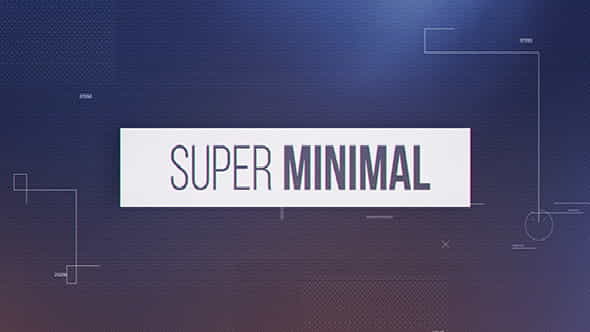 Super Minimal - VideoHive 20551443