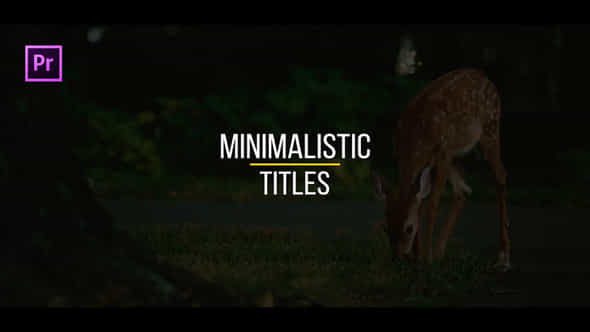 Minimalistic Titles - VideoHive 22280748