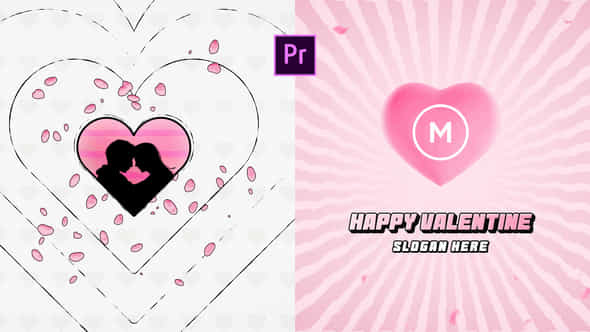 Valentine Retro Logo Reveal - VideoHive 50503974